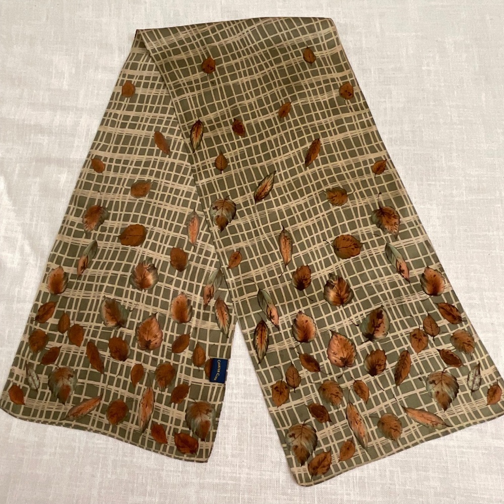 Charter Club Silk Graphic Scarf 11”x54” NWOT